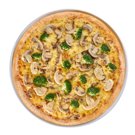Truffle Mushroom Sauce & Broccoli Pizza