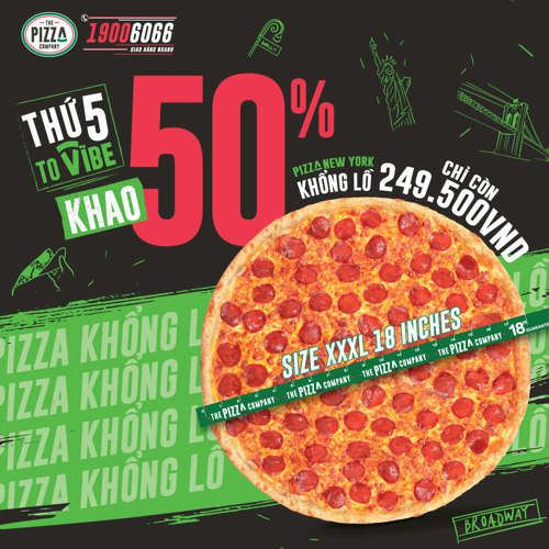 Ảnh của THỨ 5 - TIẾT KIỆM 50% PIZZA NEW YORK SIZE KHỔNG LỒ XXXL