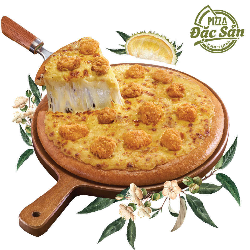 Pizza Gà Popcorn Xốt Trái Sầu Riêng