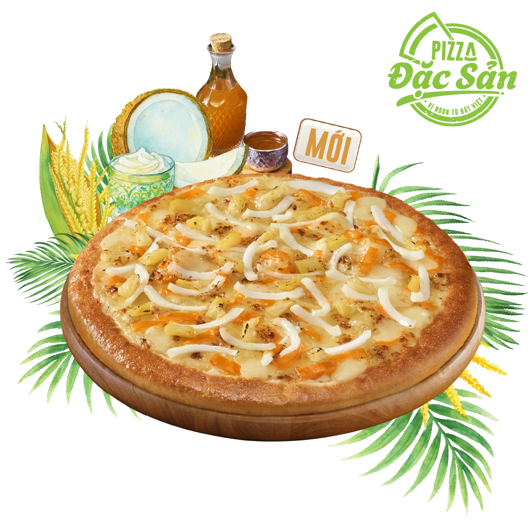 Pizza 4 Cheese Dừa Non-Mật Hoa Dừa [+40.000đ]