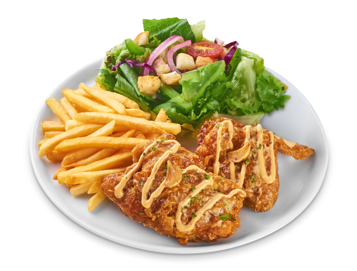 Gà Giòn Xốt Bơ Tỏi (2 miếng)