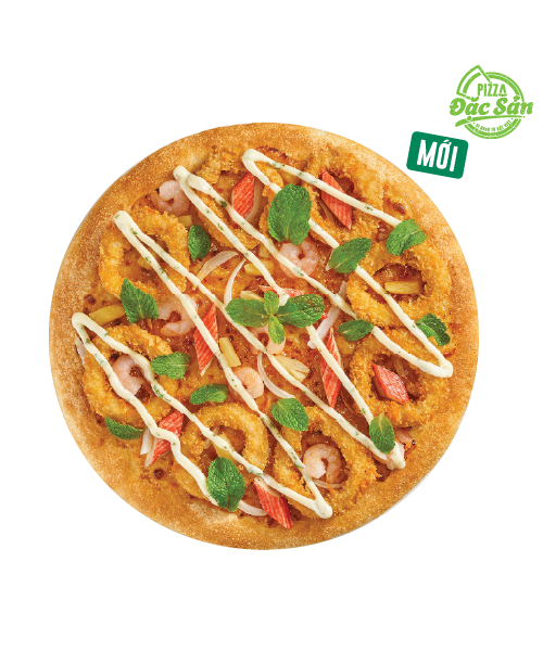Pizza Hải Sản Calamari Xốt Nước Mắm