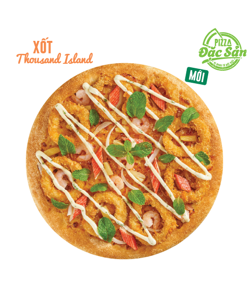Pizza Hải Sản Calamari Xốt 1000 [+40.000đ]