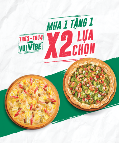 Ảnh của Mua 1 Tặng 1 Pizza size M 