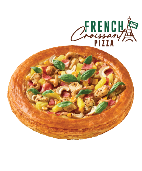 Pizza Croissant Gà Bơ Tỏi & Hạt Điều [+20.000đ]