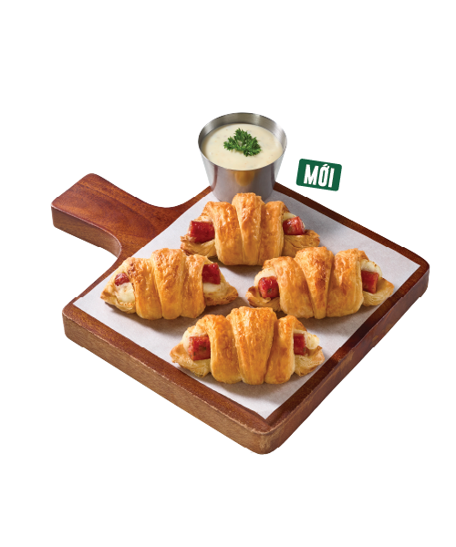 Bánh Croissant Cuộn Phô Mai Xúc Xích