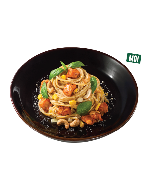 Mỳ Ý Gà BBQ Hạt Điều Xốt Kem