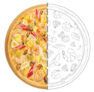 Pizza Hải Sản Nhiệt Đới-NYC-Size M