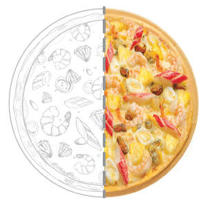 Pizza Hải Sản Nhiệt Đới-NYC-Size L